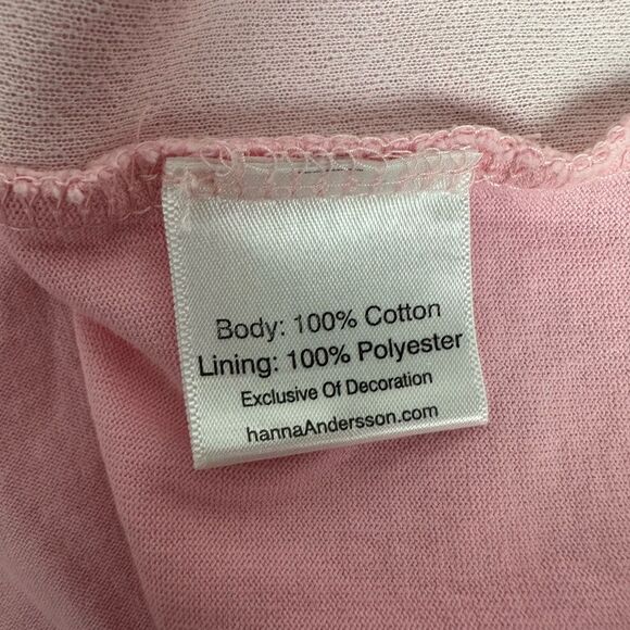 Hanna Andersson Applique Art Horse Dress Rose Pink size 4 SPOTS - Picture 4 of 7